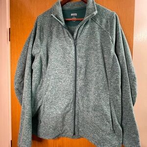 Duluth Trading Co Women’s Plus Size 1x Fleece Jacket Teal Green